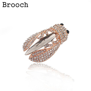 เข็มกลัดผู้หญิงที่ขา<span class=keywords><strong>ย</strong></span>ดีที่สุดสำหรับงานแต่งงานของขวัญใหม่ลายจำนวนแมลงคริสตัลและพลอ<span class=keywords><strong>ย</strong></span>เทียมที่ได้รับแรงบันดาลใจจากจักจั่น - Product Image 3