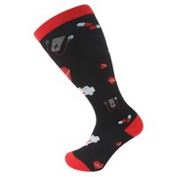 Chaussettes de compression tricotées pour l'automne, haute élasticité, respirantes, antibactériennes, pour le sport et le fitness