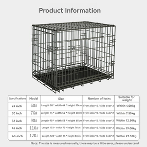 <span class=keywords><strong>2026</strong></span> Sıcak Fırsat Köpek Kafesi Yavru Köpek Kedi Metal Katlanabilir Evcil Hayvan Kafesleri Köpek Kulübesi Köpek Kafesi Fabrikası - Product Image 6