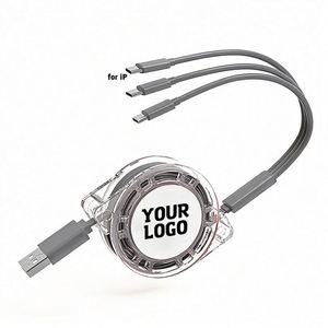 Cargador Múltiple 3 en 1 para Teléfono Móvil, Cable USB para Carga de iPhone con Logotipo Personalizado, Regalos Promocionales al por Mayor - Product Image 1