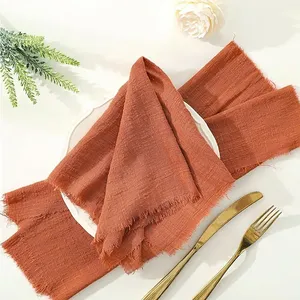 Noel masa süsü pembe peçeteler rustik düğün yeşil pamuk gazlı bez cheesetowels havlu parti masa muslin peçete - Product Image 4