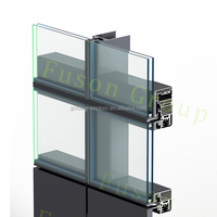 Fuson Personnaliser les Panneaux de verre isolés pour immeubles d'appartements Façade ventilée Mur rideau décoratif en verre à faible émissivité