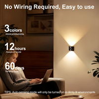 Lampes de nuit magnétiques sans fil à détecteur de mouvement, décoration intelligente pour la maison, lampes murales rechargeables par USB, lampes LED de chevet pour la chambre à coucher