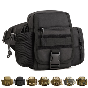 Sac de taille multifonctionnel pour homme, sac tactique vertical léger pour la conduite à vélo, sac bandoulière avec porte-bouteille d'eau pour le cyclisme en plein air - Product Image 2