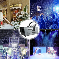 Machine à neige artificielle 1500W, machine à effet de neige DMX, générateur de neige pour scène, pour fêtes de Noël, mariages, DJ, clubs, événements