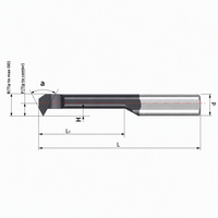Barre de perçage miniature trempée MIR pour l'acier, outils de perçage CNC haute performance, usinage de précision, usage général, petite ouverture
