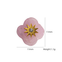 Pendentif en pierre naturelle et coquillage perforé pour accessoires de bijoux