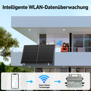 Système solaire de balcon prêt à l'emploi 600W 800W en stock dans l'entrepôt européen, kit d'énergie domestique 410W DSP-800MWN 600W 800W B - Product Image 3