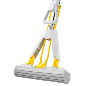 Magic Daily Needs Product Pva Sponge Mop With Telescopic Handle Cleaning Cloths Mop With Bucket Spin Bucket Lazy Cleaning Mop