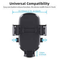 Support universel pour téléphone de voiture, bras télescopique rotatif à 360 degrés, ventouse pour tableau de bord, pare-brise, smartphones