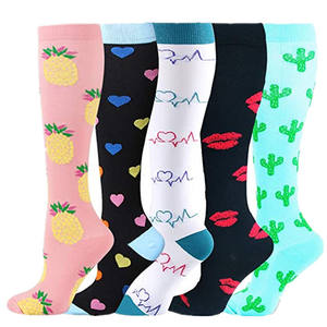 Chaussettes de Compression pour femmes et hommes, Anti-Fatigue, <span class=keywords><strong>Golf</strong></span>, Rugby, soulagement de la douleur, genou, <span class=keywords><strong>bas</strong></span> hauts, 15-20 MmHg, gradué - Product Image 1