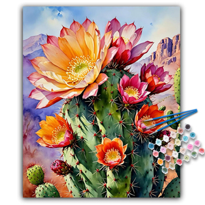 Fiori colorati pittura a olio digitale pittura a olio con numeri impermeabili funzione pittura a olio per decorazioni per la casa - Product Image 1