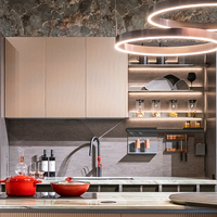 Chine fournisseur Australie maison finition brillante mdf armoires de cuisine suspendues en bois