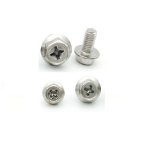 Offre Spéciale Acier Inoxydable SS304 SS316 Phillips Drive Hex Bride Boulon Croix Encastré Hex Bride Tête Boulon DIN6921