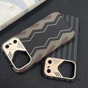 เคสโทรศัพท์แม่เหล็กเนื้อคาร์บอนไฟเบอร์สุดหรูสำหรับ iPhone 17 14 15 16 Pro Max พร้อมกรอบรูปโลหะ ป้องกันแรงกระแทก ฝาหลังแข็ง - Product Image 4