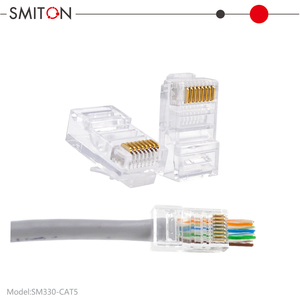 Conector <span class=keywords><strong>RJ45</strong></span> Modular de Pasante Cat5e Cat6 8p8c Fácil de Enhebrar el Cable - Product Image 5