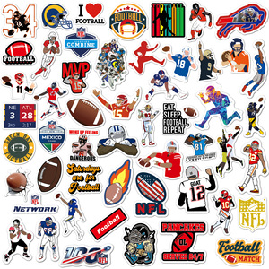 Impermeabile simpatico basket Graffiti sport Baseball <span class=keywords><strong>calcio</strong></span> adesivo per gli appassionati di sport per bambini adulti - Product Image 3