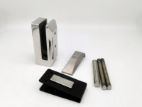 Support de fixation sans cadre pour clôture en verre, garde-corps de piscine et balcon, adaptateur de poteau, boulon de fixation en acier inoxydable