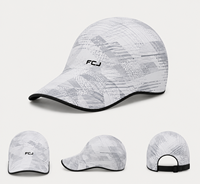 Casquette de sport sans couture, moulée monobloc, pliable, de luxe, à performance rafraîchissante, idéale pour le golf, la course, le baseball et les voyages, sous marque privée