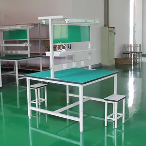 ESD réglable laboratoire tables de travail électronique établi de laboratoire en aluminium profil établi