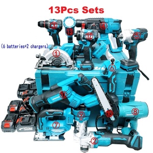 Taladro de impacto inalámbrico sin escobillas, 13 piezas, destornillador, sierra, herramientas eléctricas, Kit combinado, batería, juego de herramientas eléctricas, venta al por mayor de fábrica - Product Image 6