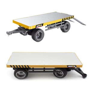 HUINA 578 1578 1/10 Alloy Flatbed <strong>Trailer</strong> <strong>Toys</strong> Rc Truck <strong>Trailer</strong> for Traction Carry Cargo - Product Image 1