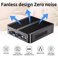Mini PC Industri Entry-Level Intel J4125 DDR4 8G MSATA SSD Dual LAN Dual Display Komputer Tertanam Soft Router Mini PC