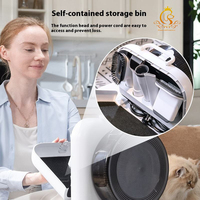 Aspirateur de toilettage pour animaux de compagnie EUR PET 2.8l grande capacité aspirateur souffleur 5 en 1 kit de toilettage pour chiens 3 modes d'aspiration aspirateur pour chiens