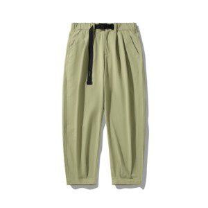2024 Summer Men's Casual <strong>Cargo</strong> <strong>Pants</strong> Multicolor Cotton <strong>Green</strong> Flare Belt Baggy Jeans Plain Dyed OEM Service Available for Boys - Product Image 4