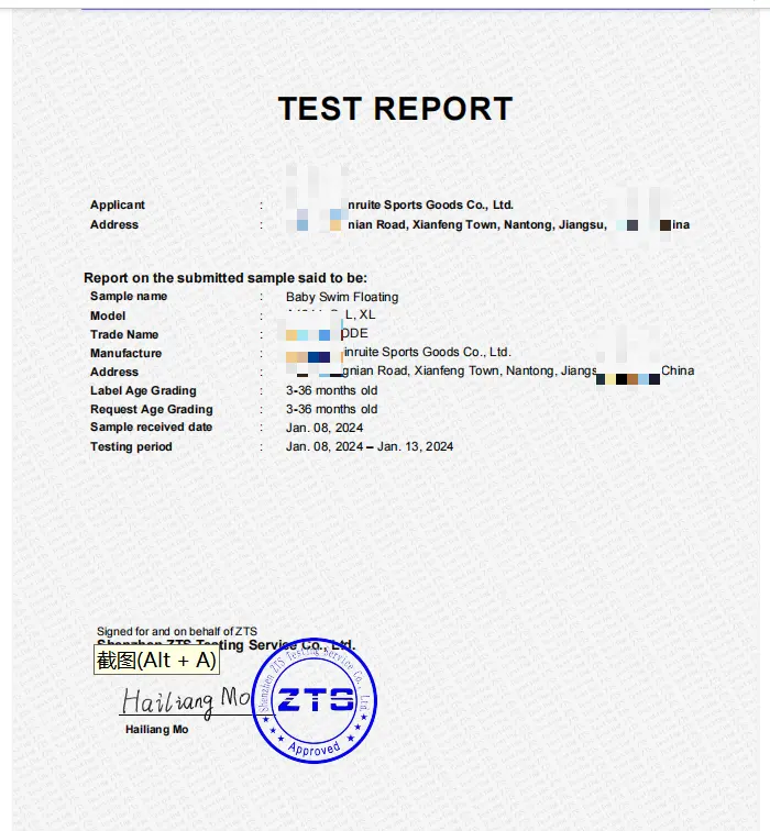 certificado de conformidade/certificado UKCA/reino unido/brinquedos