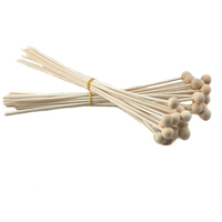 Newell Porte-clés Aroma Diffucer Boule En Bois Naturel 3Mm Bundle Flexible 40Cm Vide Reed Diffuseur Bouteille Avec Grand Bâton De Rotin