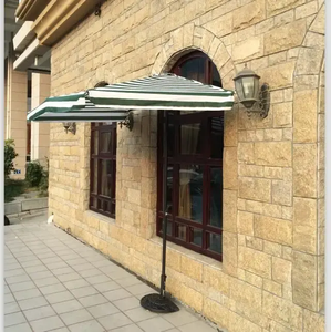 Garden Half <b>Square</b> Stainless Steel <b>Frame</b> Polyester Canopy Outdoor Umbrella - Product Image 2