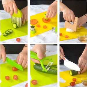 Elarve 13/17 Piezas Juego de Cuchillos de Cocina Seguros para Niños Pequeños para Cocinar de Verdad - Product Image 4