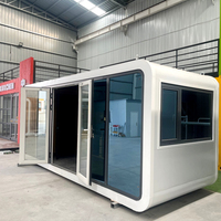 Cabine Apple préfabriquée écologique de 20 pieds et 40 pieds pour l'extérieur, Tiny House, Cabine Apple en acier personnalisée, Pod de bureau insonorisé en forme de capsule