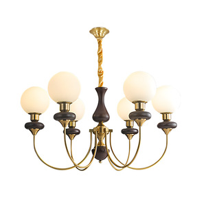 Lámparas de Estilo Chino de Cobre para Dormitorio, Comedor, Lámparas de Madera Maciza de Estilo Francés Retro Americano, Nanyang <span class=keywords><strong>Dre</strong></span> - Product Image 5
