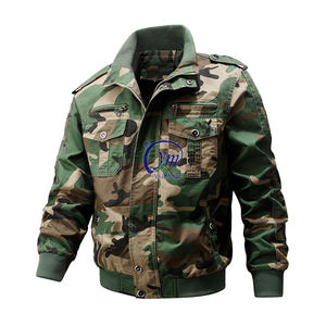 سترة طيار كبيرة الحجم مخصصة للرجال، جاكيت بيسبول، معطف دافئ سميك، سترات تكتيكية من الصوف - Product Image 1