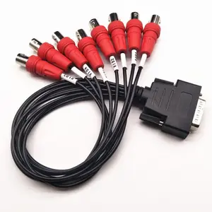 Kabel Media Multifungsi Kustom Kabel Audio Video Db25 Db15 Pin Ke 8 Bnc