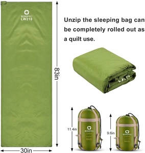 Ultra Comfort Portable Waterproof Sleeping <b>Bag</b> Compact Lightweight with <b>Compression</b> Sack for Outdoor Camping - Product Image 3