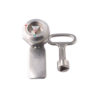 Candado Triangular de Aleación de Zinc MS705 con Identificación de Punto Rojo/Verde, Lengüeta de Acero Inoxidable con Llave, Alta Seguridad - Product Image 2