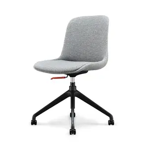 컴퓨터 좌석 알루미늄 발 북유럽 홈 의자 등받이 사무실 의자 가벼운 고급 책상 의자