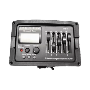 Égaliseur de précommande de guitare acoustique TEQ-<span class=keywords><strong>5</strong></span> avec accordeur chromatique et égaliseur de micro en métal LCD pour <span class=keywords><strong>basse</strong></span> classique comprend des médiators - Product Image 4