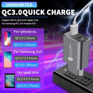 Hot Sale PD 20W QC3.0 Fast Charger Dual Port <b>USB</b> <b>Type</b> <b>C</b> Phone Charger Portable Fast Charging Head Quick Power <b>Adapter</b> - Product Image 6