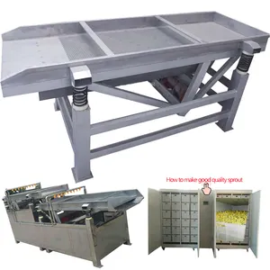 soybean and mungbean bean sprout product processing machinery mung soya bean sprout cleaning shelling machine