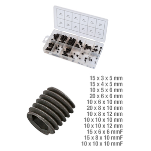Juego de tornillos prisioneros de cabeza plana de plástico de nailon 160, tamaño de rosca M2, caja de acabado Chapado en zinc, embalaje DIN estándar A2 grado - Product Image 1
