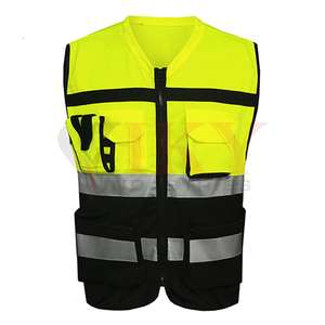 Chaleco reflectante de trabajo, chaqueta de seguridad polar de alta calidad, construcción, alta visibilidad, venta al por mayor - Product Image 1