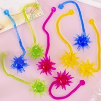 Manos Elásticas Pegajosas de Colores, Juguetes Nostálgicos para Aliviar el Estrés, Plástico Clásico de 20x5cm, Unisex, Regalo para Niños de 5 a 7 Años