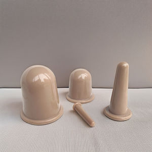 Bester Preis Silikon Gesichts Schröpf becher Set von 4 Großhandel Vakuum Schröpfen Massage produkte - Product Image 2