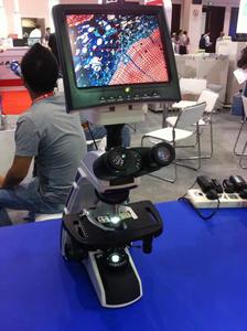 Nuevo <span class=keywords><strong>veterinario</strong></span> HD moda mascota Hospital clínica trinocular diadema ocho pulgadas Monitor microscopio - Product Image 3