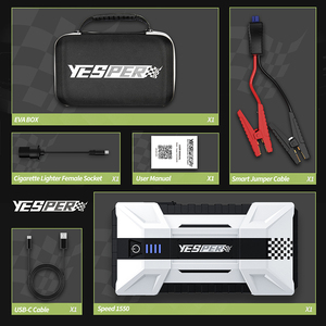 Yesper tốc độ 1550 ngân hàng điện nhảy khởi động <span class=keywords><strong>12000mAh</strong></span> với xách tay LED ánh sáng cho xe tải xe gắn máy pin Jumper - Product Image 6