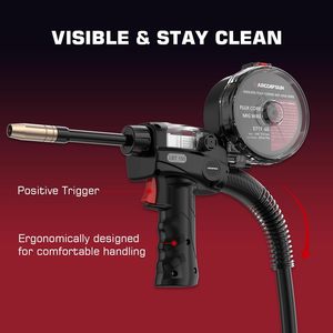 مسدس لحام ARCCAPTAIN LBT 150 للحام الألومنيوم 150 أمبير بموصل أوروبي 10 أقدام صيني لـ MIG200/MIG250/MIG200FIT - Product Image 4